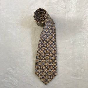 Covington Cream & Light Blue 100% Silk Tie